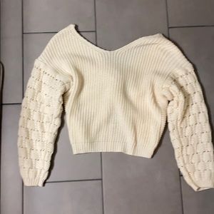 Cozy cropped sweater